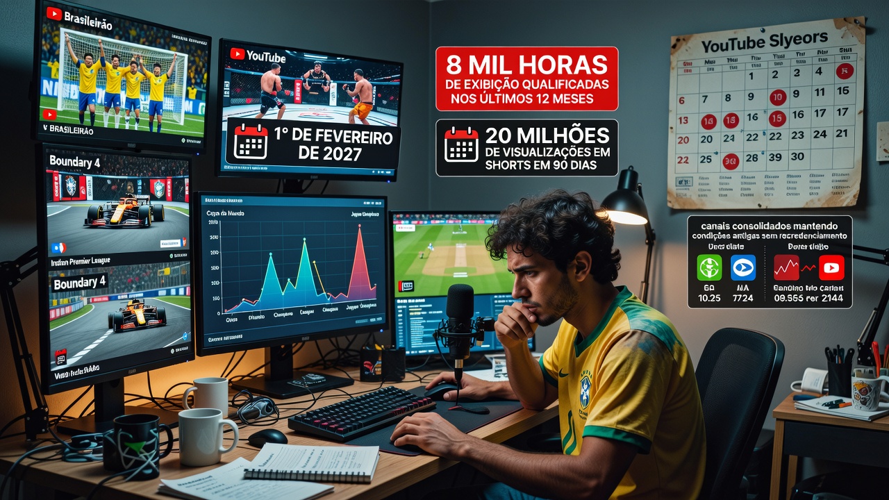 YouTube Endurece Regras e Afeta Criadores de Conteúdo Esportivo