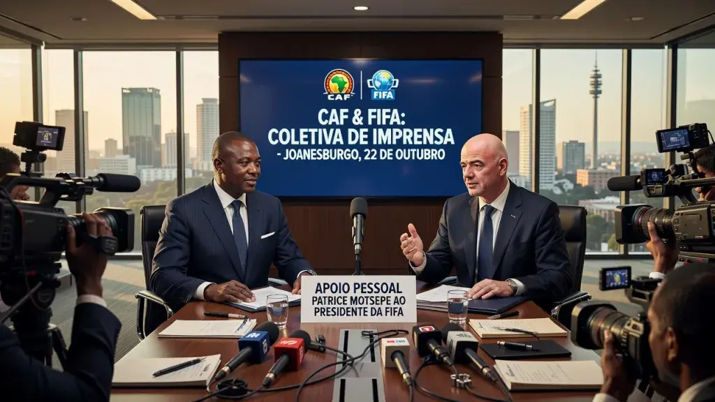 O presidente da Confederação Africana de Futebol (CAF), Patrice Motsepe, deu seu "apoio pessoal" ao presidente da FIFA, Gianni Infantino, candidato à reeleição mas alvo de críticas durante a Copa de 2026, em uma coletiva de imprensa em Joanesburgo, nesta 